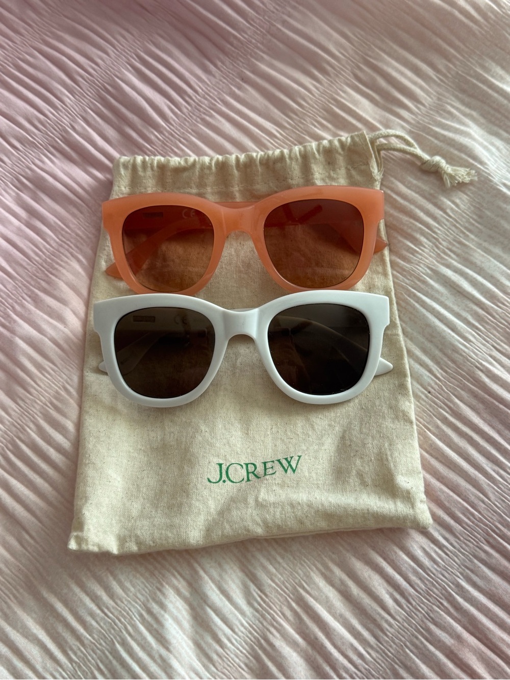 J. Crew Woman’s Sunglasses - White and Peach